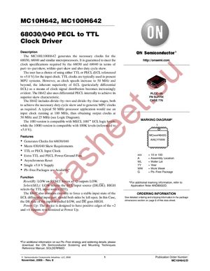 MC100H642FN datasheet  